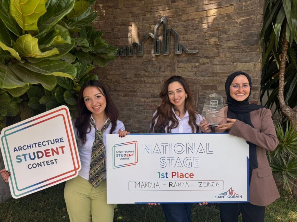 طالبات المدرسة الوطنية للهندسة المعمارية بتطوان يمثلن المغرب في نهائيات مسابقة دولية للهندسة المعمارية بصربيا بعد إحراز المرتبتين الأولى والثانية وطنياً
